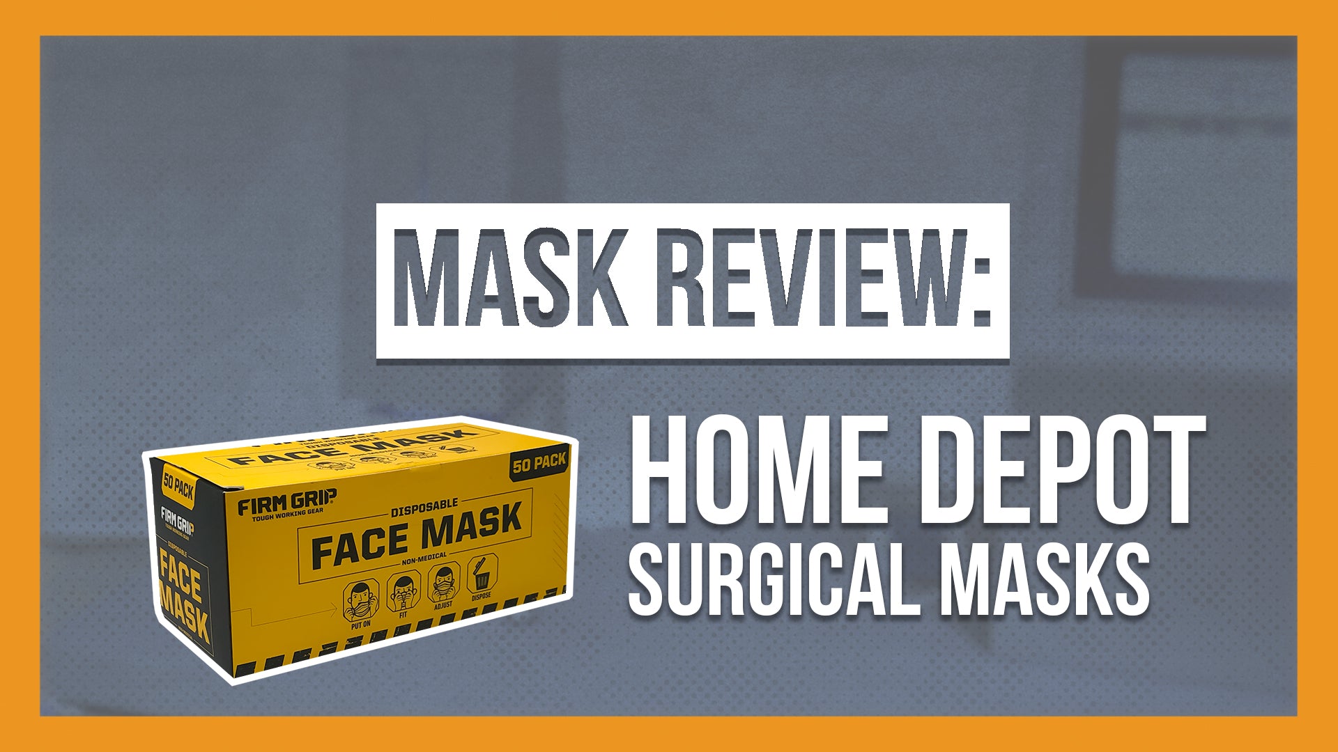 Home Depot Blue Disposable Face Masks by Firm Grip