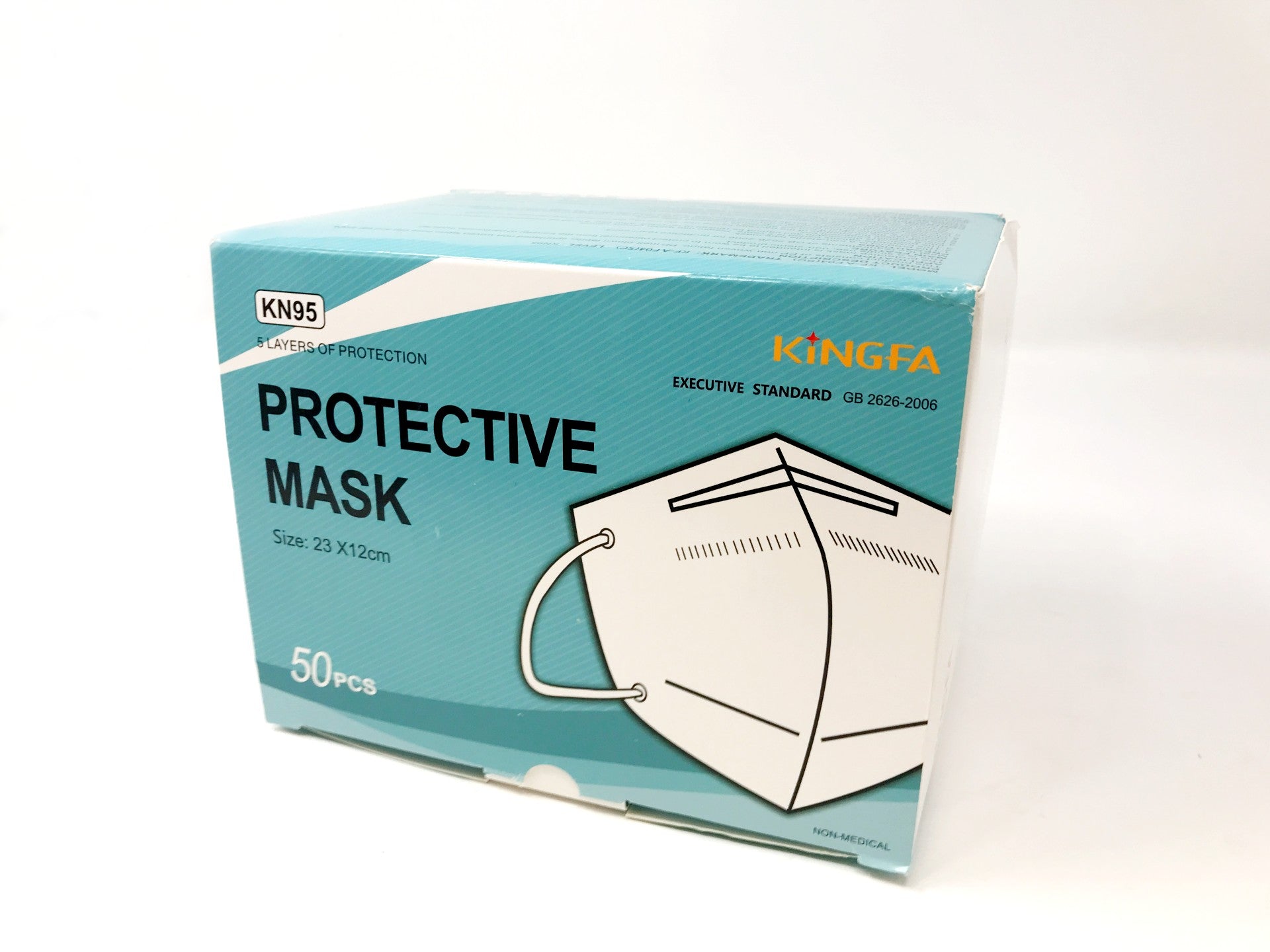 KINGFA KN95 Flat-Fold Face Mask