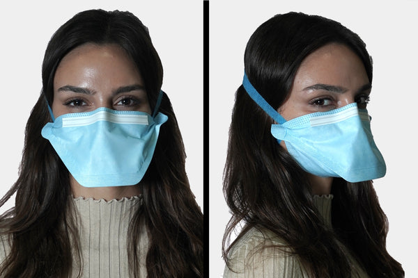 Woman in ACI N95 Mask