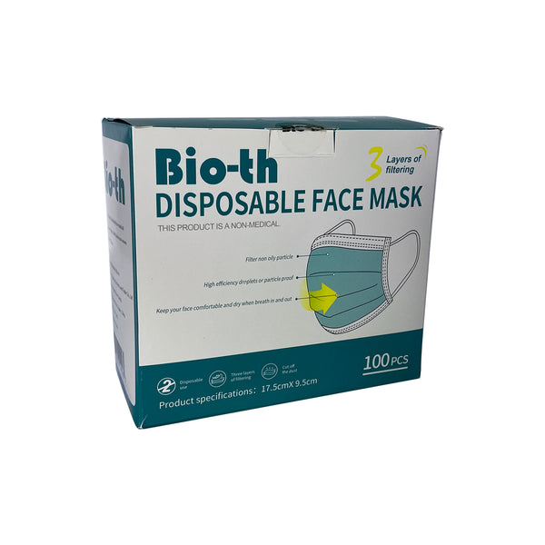 Bio-th Blue 3-ply Disposable Face Masks