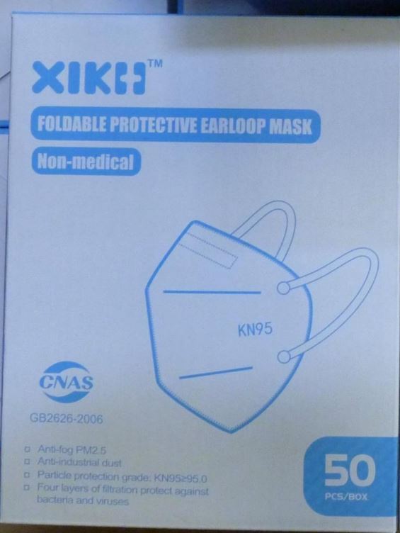 XIKH KN95 Foldable Protective Earloop Mask