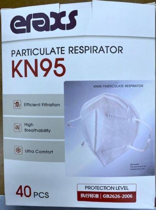 Eraxs KN95 Particulate Respirator