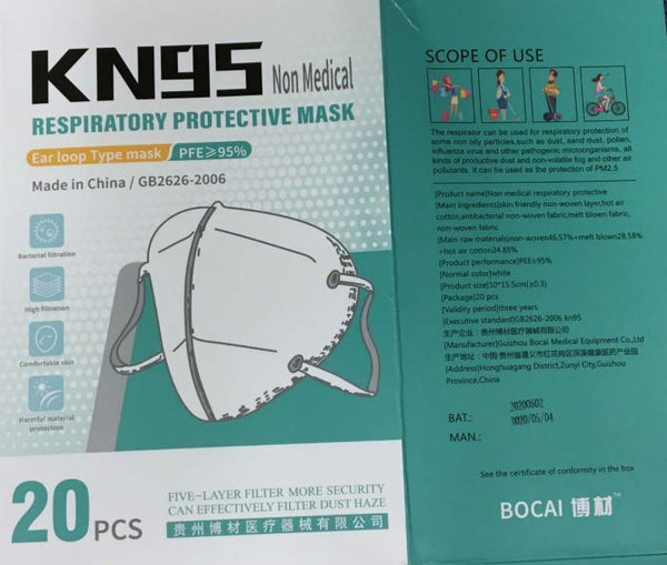 Bocai KN95 Non-Medical Respiratory Protective Mask