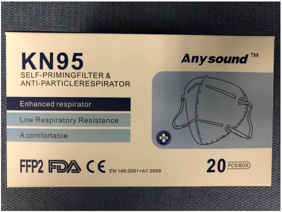 Anysound KN95 Self-Priming Filter & Anti-Particle Respirator