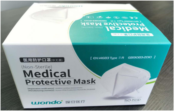 Wondo Medical Protective Mask (Non-Sterile) – Foldable Type