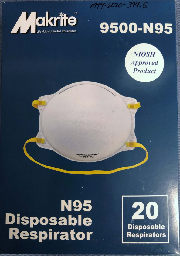 Makrite 9500-N95; Lot# 061220