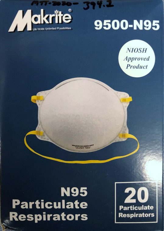 Makrite 9500-N95; Lot# 041520