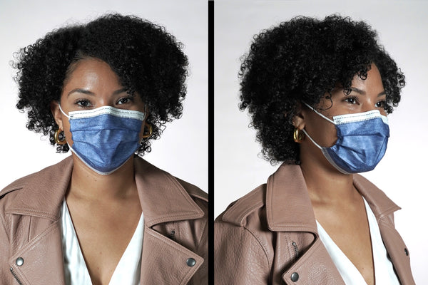 Woman wearing surgical mask