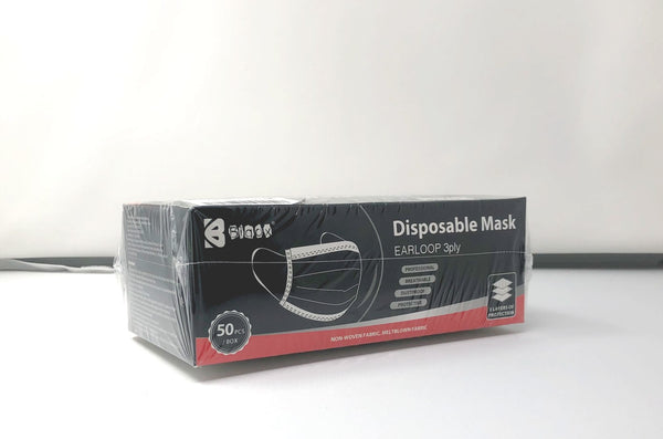 Bigox Black 3ply Disposable Face Masks