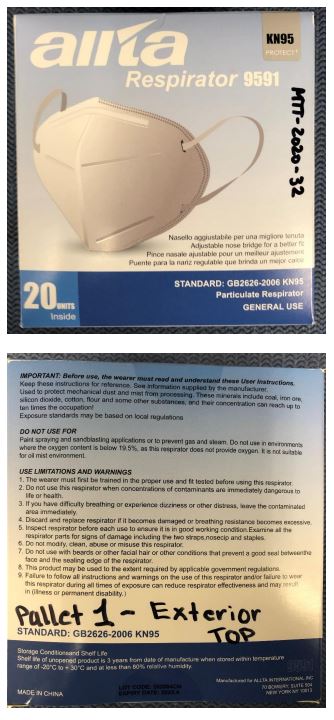 ALLTA Respirator 9591