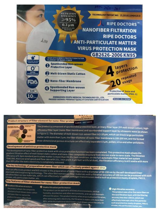 RIPE DOCTORS KN95 Respirator