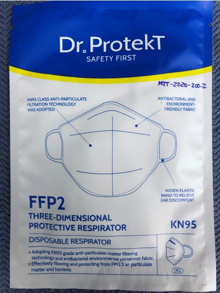 Dr ProtekT Three-Dimensional Protective Respirator