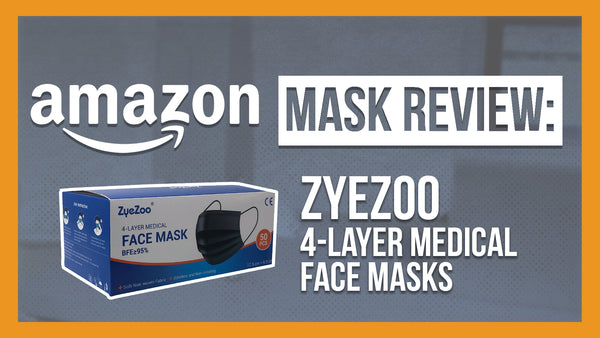 ZyeZoo Black 4-Layer Medical Disposable Face Masks