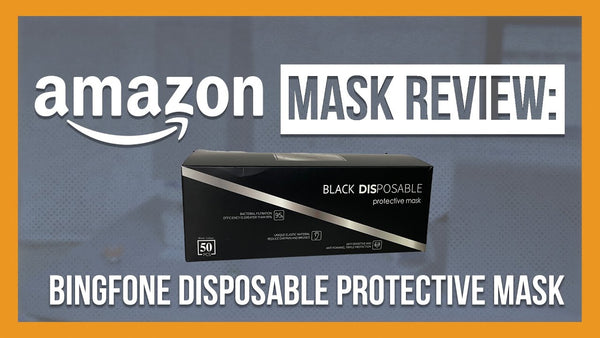 Bingfone Black 3ply Face Masks