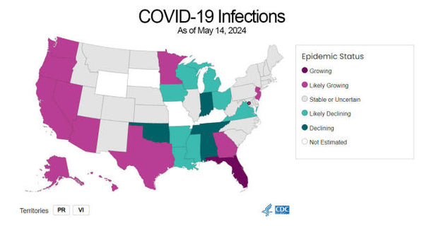 COVID-19 infections are now likely growing