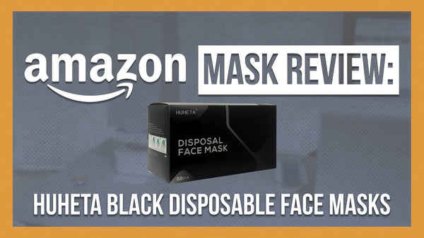 HUHETA Black 3ply Disposable Face Masks