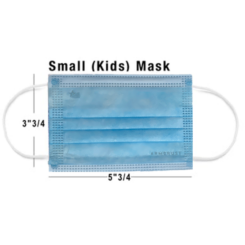 3-Ply Face Mask For Children FDA-Registered 50-Pack